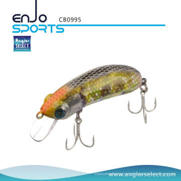 Pescador Selecione Crankbait Shallow Fishing Tackle Isca com Bkk Treble Hooks (CB0995)